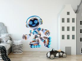 Mensachtige Robot op Skates
