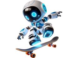 Kids Wall Stickers - Radical Humanoid Robot