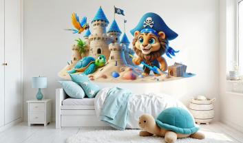 León Pirata y el Gran Castillo de Arena Dorada