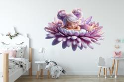 Sleeping Fairy among Soft Petals