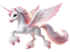 Vinilos Decorativos Infantiles - Unicornio Blanco Encantado