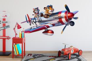 Tigerpilot i Rødt Retrofly