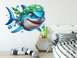 Pirate Shark with Green Bandana