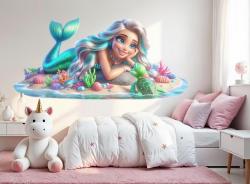 Enchanting Mermaid with a Turquoise Tail