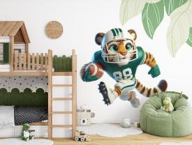 Football Americano Tigre Verde Bianco