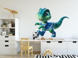 Funny Dinosaur Football Player