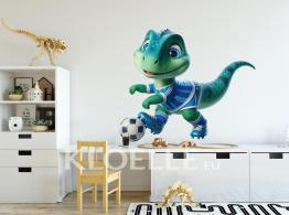 Dinosauro Divertente Giocatore di Calcio