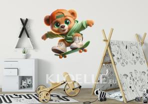 Ourson en Peluche et sa Planche de Skate