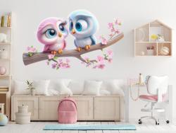 Little Pink and Blue Owls