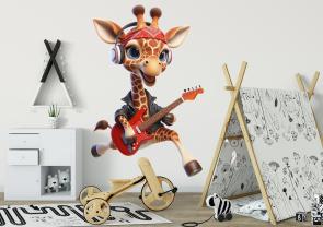 Rockige Giraffe mit Bandana