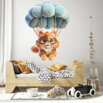Chaton Maine Coon en Parachute