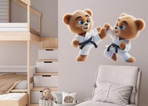 Ursinhos de Peluche a Praticar Karaté