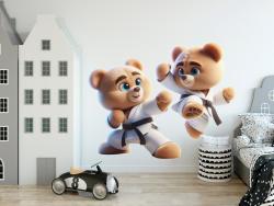 Teddy Bears in a Karate Fight