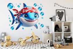 Pirate Shark with a Red Bandana