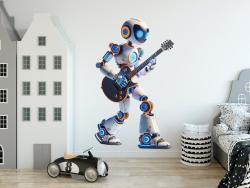 Humanoid Robot Playing Electric Guitar