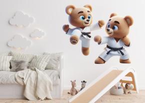 Ursinhos de Peluche a Praticar Karaté