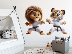 Lion and Tiger Training Karate Moves