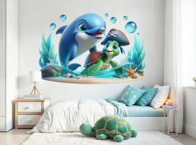 Dolfijn en de Groene Zeeschildpad