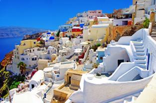 Fotobehang - Santorini Eiland