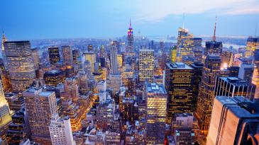 Fototapeten - New York Panoramaaussicht