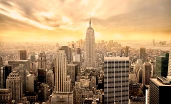 Fotomurali, Poster e Tele - New York Tramonto