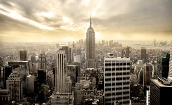 Fotomurales, Pósters y Lienzos - Nueva York Puesta del Sol