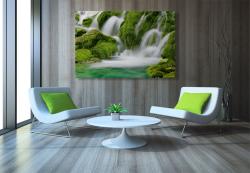 Fototapeter - Vattenfall Skog