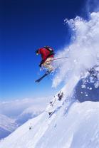 Fotobehang - Skiër