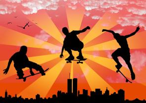 Fototapeter - Skateboarder