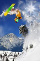 Fototapeten - Snowboarder