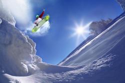 Fototapeten - Snowboarder