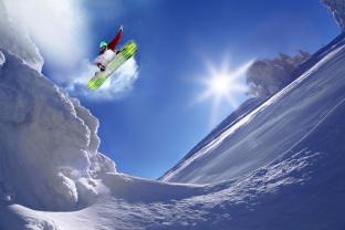 Fotobehang - Snowboarder