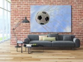 Fototapeten - Fussballspieler Goal