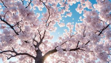 Wall Murals - Cherry Blossom Tree in Soft Pink