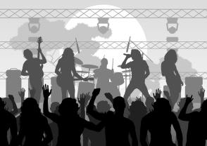 Fotobehang - Muziekband
