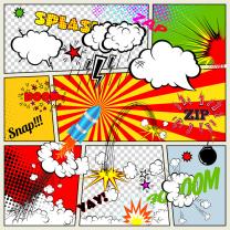 Fototapet - Tegneserier Pop Art