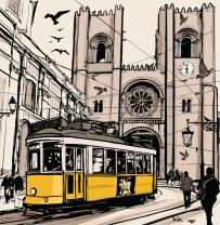 Fotomurales - Tranvía Lisboa