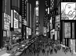 Fototapeten - Times Square New York