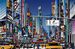 Murais de Parede - Times Square Nova York