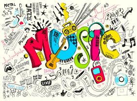 Fotomurali - Musica Cartoon