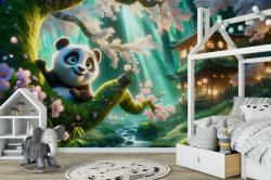 Panda in the Enchanted Forest