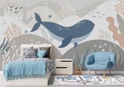 Blue Whale in the Deep Sea