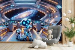 Humanoid Robot on the Spaceship