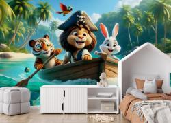 Pirate Lion and Friends on Treasure Beach