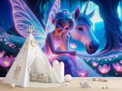 Pink Fairy in the Magic Forest