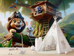 Adventure with Jungle Animals in the Treehouse