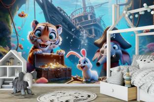 Sunket Piratskib og de Små Piraters Skat