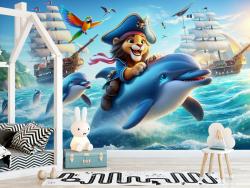 Dolphins and Little Pirate Lion High Seas Adventure