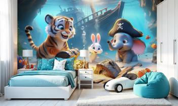 Bateau Pirate Coulé et le Trésor des Petits Pirates