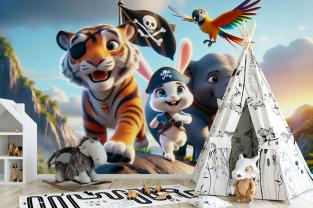 Petit Lapin Pirate et Amis de la Jungle